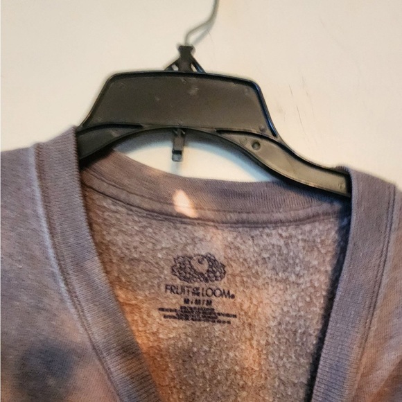 Fruit of the loom tie dye cropped sweatshirt size womens medium - Picture 3 of 3